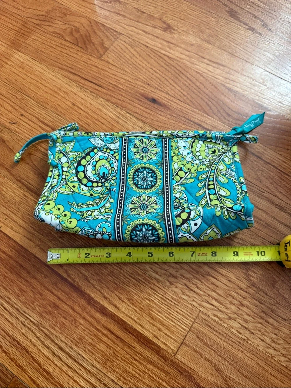 Vera Bradley Retired Rare Makeup medium cosmetic Peacock Paisley Case Bag Pouch